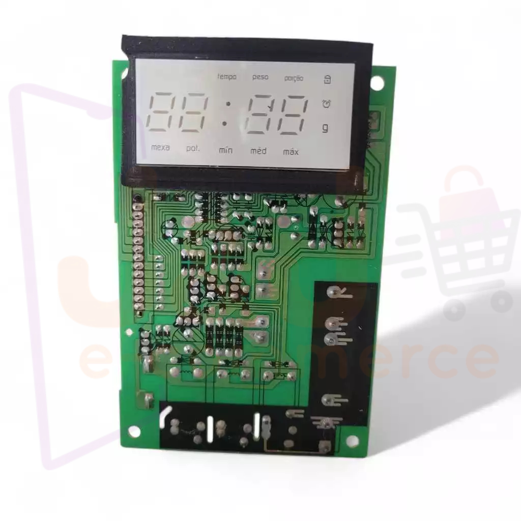 Placa Eletrônica para Microondas Brastemp Ative BMS45 Potência 220v peça usada testada antes do envio