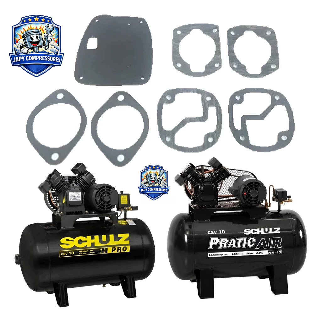 Kit Juntas P/ Compressor Schulz Csv 10pro / Csv 5,2 830.2108-0