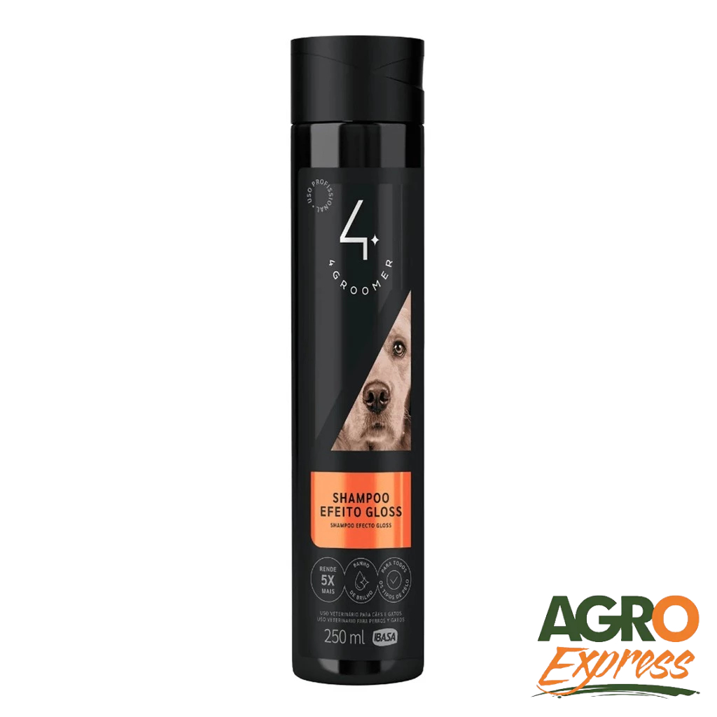 Shampoo Efeito Gloss 250ml Brilho Intenso Cães Gatos - IBASA em Oferta na Shopee