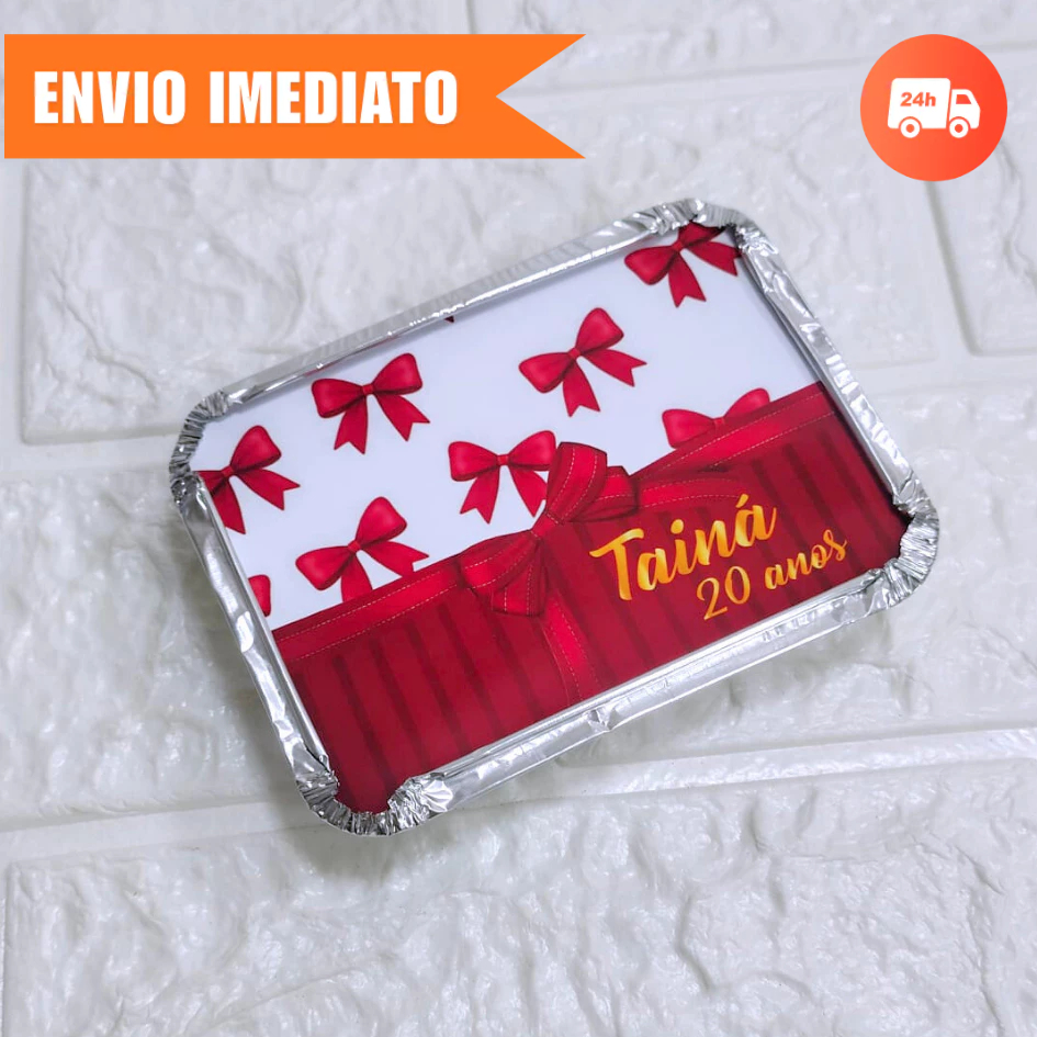 Marmitas Personalizadas FESTA DO LAÇO VERMELHO l Marmitinha Personalizada l Lembrancinha Aniversário