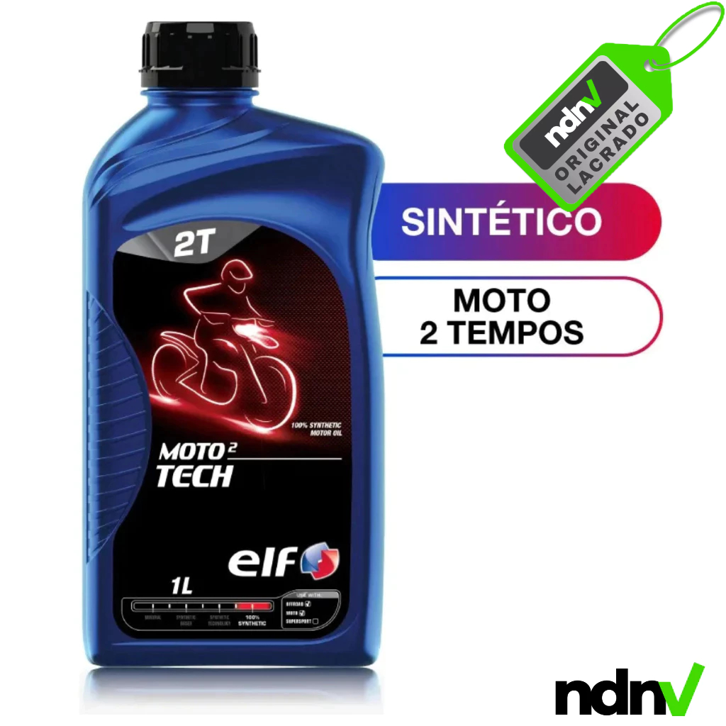 ELF Óleo Lubrificante 2 Tempos – Moto 2T Tech – Sintético – 1 Litro