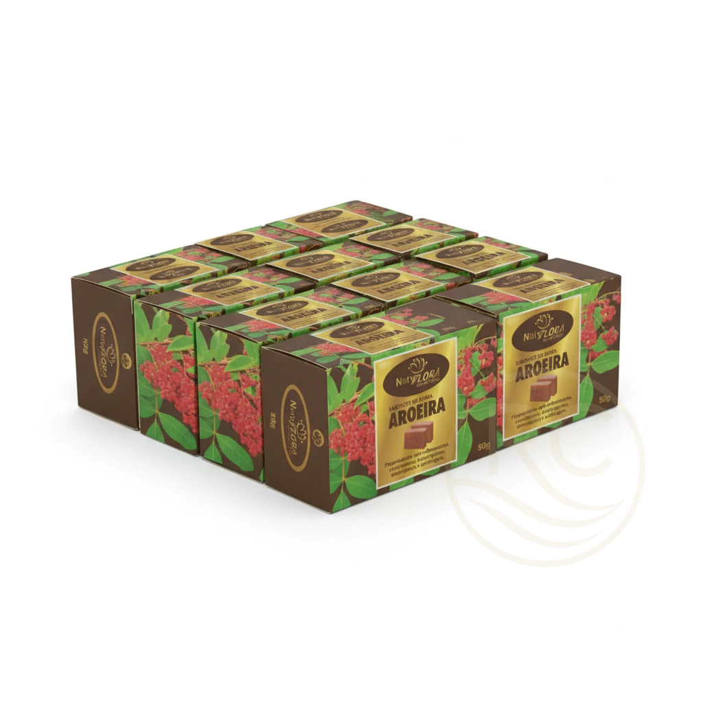 Kit 10 Sabonetes em Barra NatyFlora 50g – Limpeza Profunda e Cuidado Diário da Pele