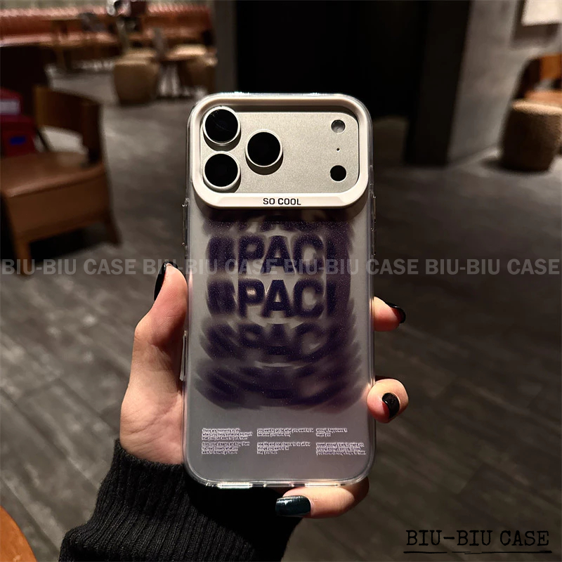 Capa de celular Letras azuis giratórias Adequado para SAMSUNG Galaxy A55 A35 A25 A15 S24 S22 S23 S25 Capa TPU choque