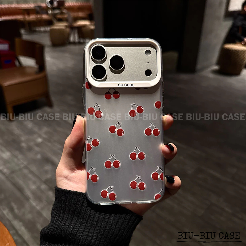 Capa de celular Cereja vermelha Adequado para SAMSUNG Galaxy A55 A35 A25 A15 S24 S22 S23 S25 Capa TPU choque