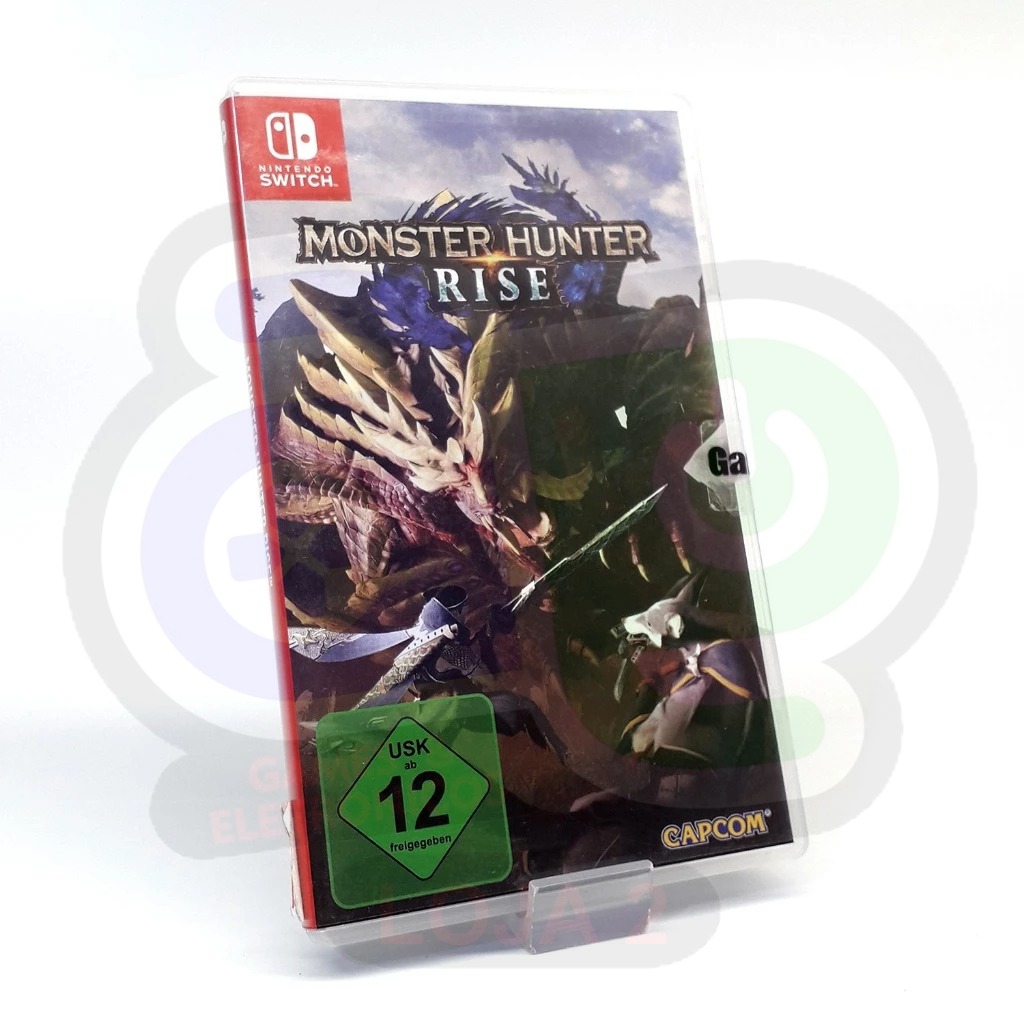 Monster Hunter Rise Jogo Nintendo Switch Mídia Física  -  Seminovo