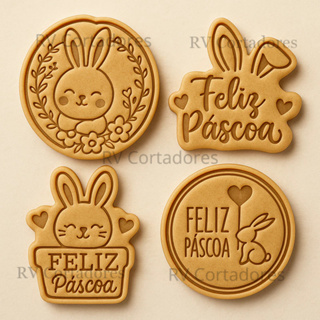 Cortadores Páscoa - Kit Feliz Páscoa - biscoitos de pascoa Pasta Americana Biscuit Marcador em Oferta na Shopee