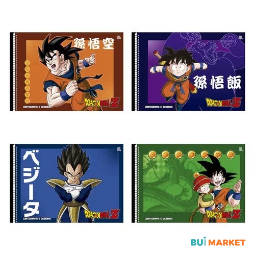 Caderno de Cartografia e Desenho Dragon Ball Z - Sortido