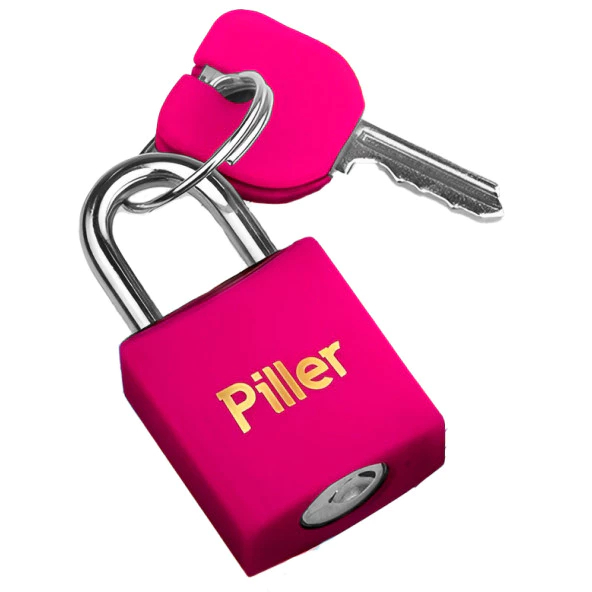 Cadeado Piller 20MM Color Rosa em Oferta na Shopee