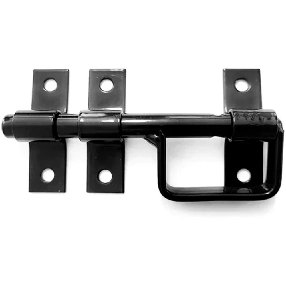 Ferrolho  Trinco c/ Alça Forsul Preto N.1 p/ Portão e Porteira - 10 cm em Oferta na Shopee