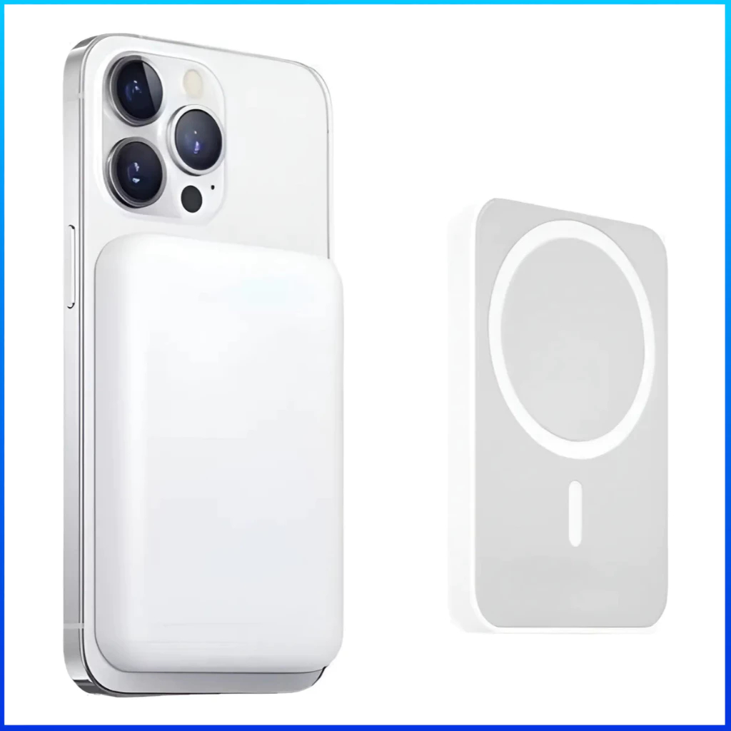 Power Bank MagSafe Portátil Sem Fio 10000mAh para iPhone / Android – Carregamento por Indução, Compacto e Rápido em Oferta na Shopee