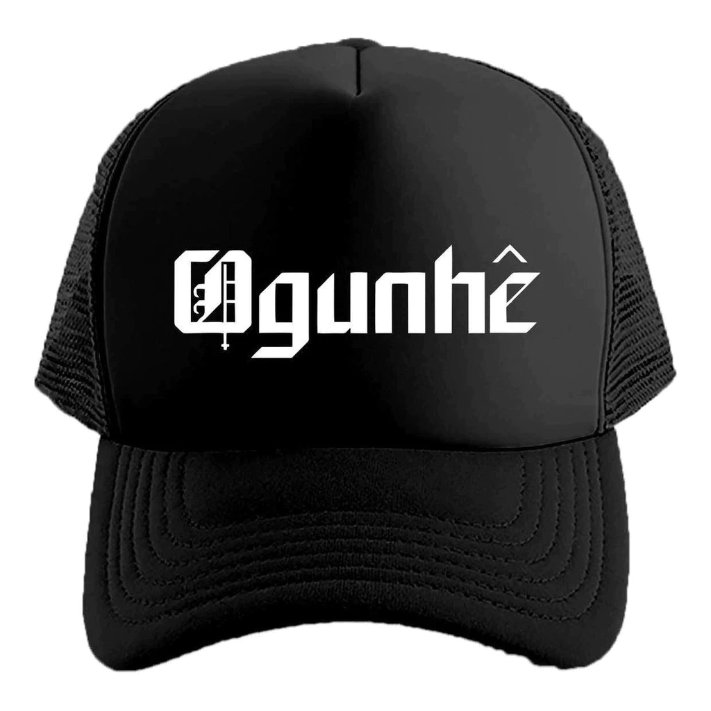 Boné Ogum Ogunhê Orixá Umbanda Candomblé Trucker Telinha Unissex Regulável