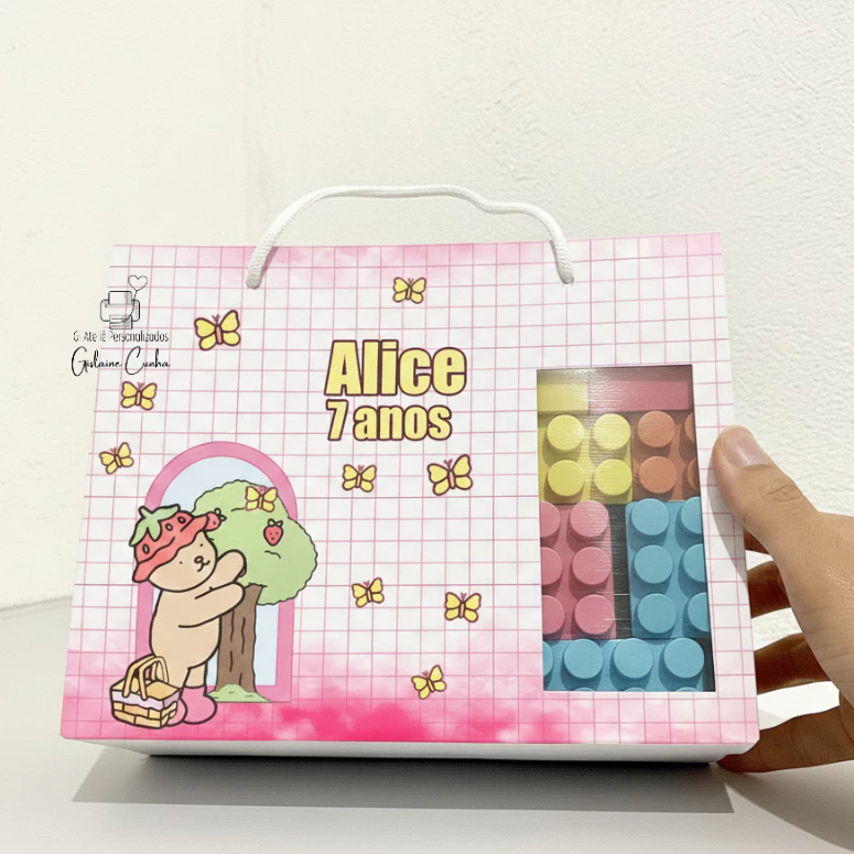 Sacolinha surpresa Lembrancinha Personalizada Bob Gods - G - papelaria personalizada