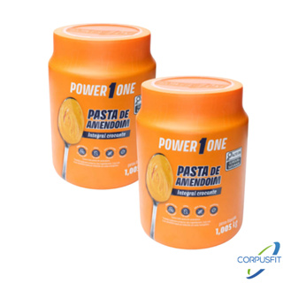 Kit 2 Pasta de Aamendoim Crocante Integral 1Kg Power One em Oferta na Shopee