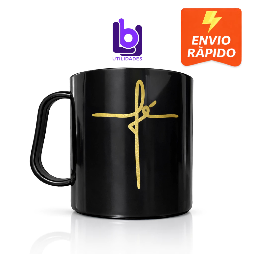 Kit 50 canecas personalizadas fé, lembrancinha, religioso