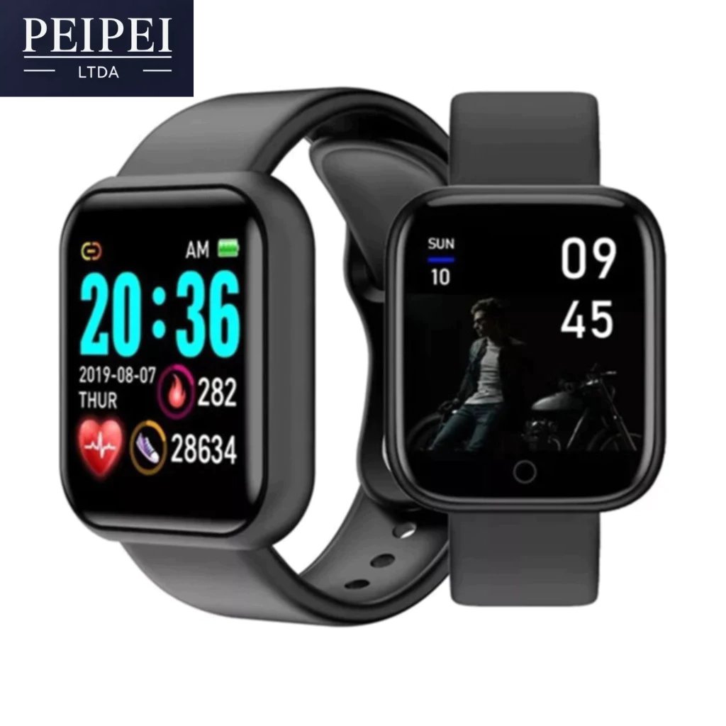 Relógio Smartwatch Android Ios Inteligente D20 Y68 Bluetooth coloca foto na tela em Oferta na Shopee