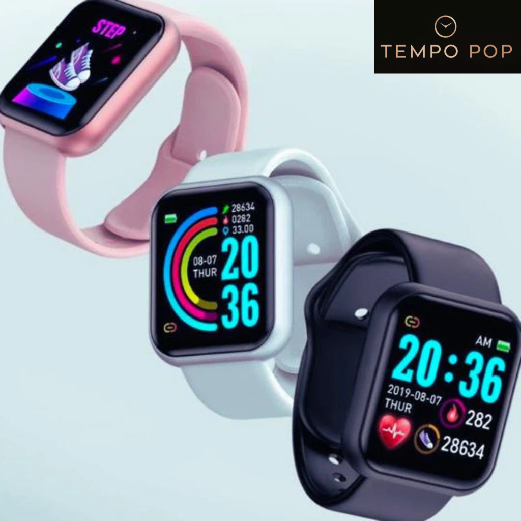 TEMPO POP Smartwatch D20 Pro Relógio inteligente Coloca Foto na Tela Esportivo Bluetooth