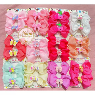 Kit 10  Laços de Cabelo Infantil Bico de Pato em Oferta na Shopee