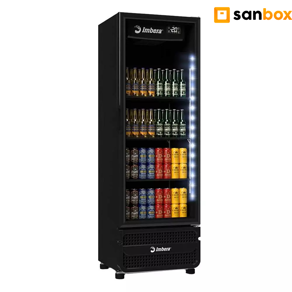 Cervejeira Vertical Imbera Ccv355 Porta De Vidro Full Black 569l-220v