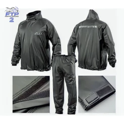 CAPA DE CHUVA DELTA FLEX PVC PRETA PROTEÇÃO MAXIMA PARA MOTOQUEIROS