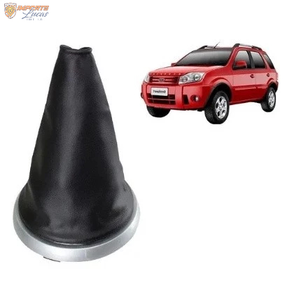 Coifa Alavanca Cambio Fiesta Ecosport Com Aro Prata em Oferta na Shopee