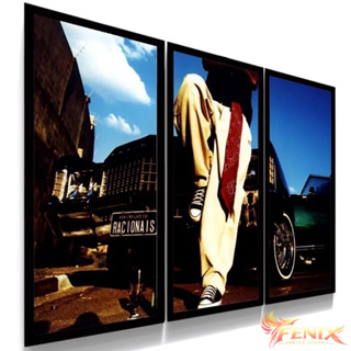 Kit 3 Peças Quadros Decorativos Racionais Mc's Mano Brown Hip Hop QUARTO SALA ESCRITÓRIO em Oferta na Shopee