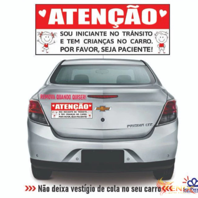 Adesivo Recém Habilitada crianças para carros