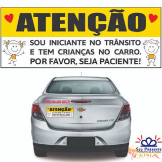 Adesivo Recém Habilitada crianças para carros em Oferta na Shopee