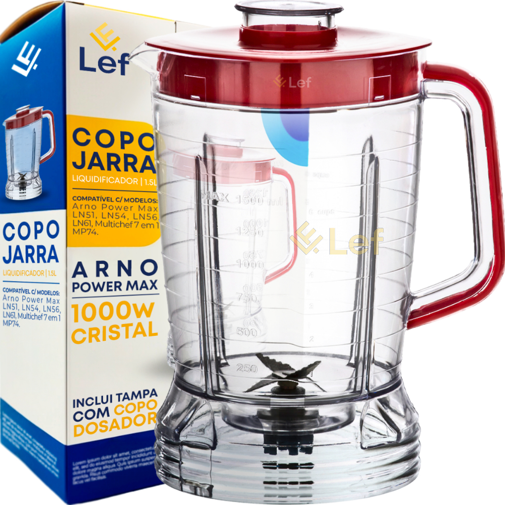 Copo Para Liquidificador Arno Power Max 1000w Cristal em Oferta na Shopee