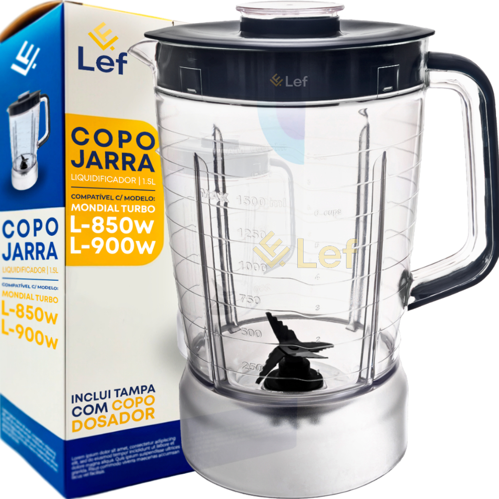 Copo Para Liquidificador Mondial L-850 L-900w Cristal em Oferta na Shopee