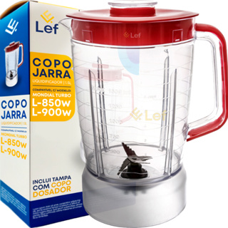 Copo Para Liquidificador Mondial L-850w L-900w Cristal Vermelho em Oferta na Shopee