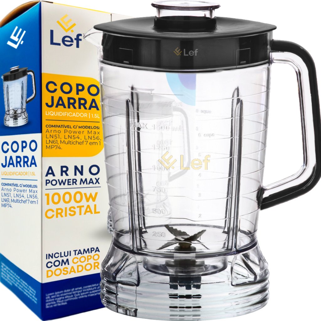 Copo Para Liquidificador Arno Power Max 1000w Cristal