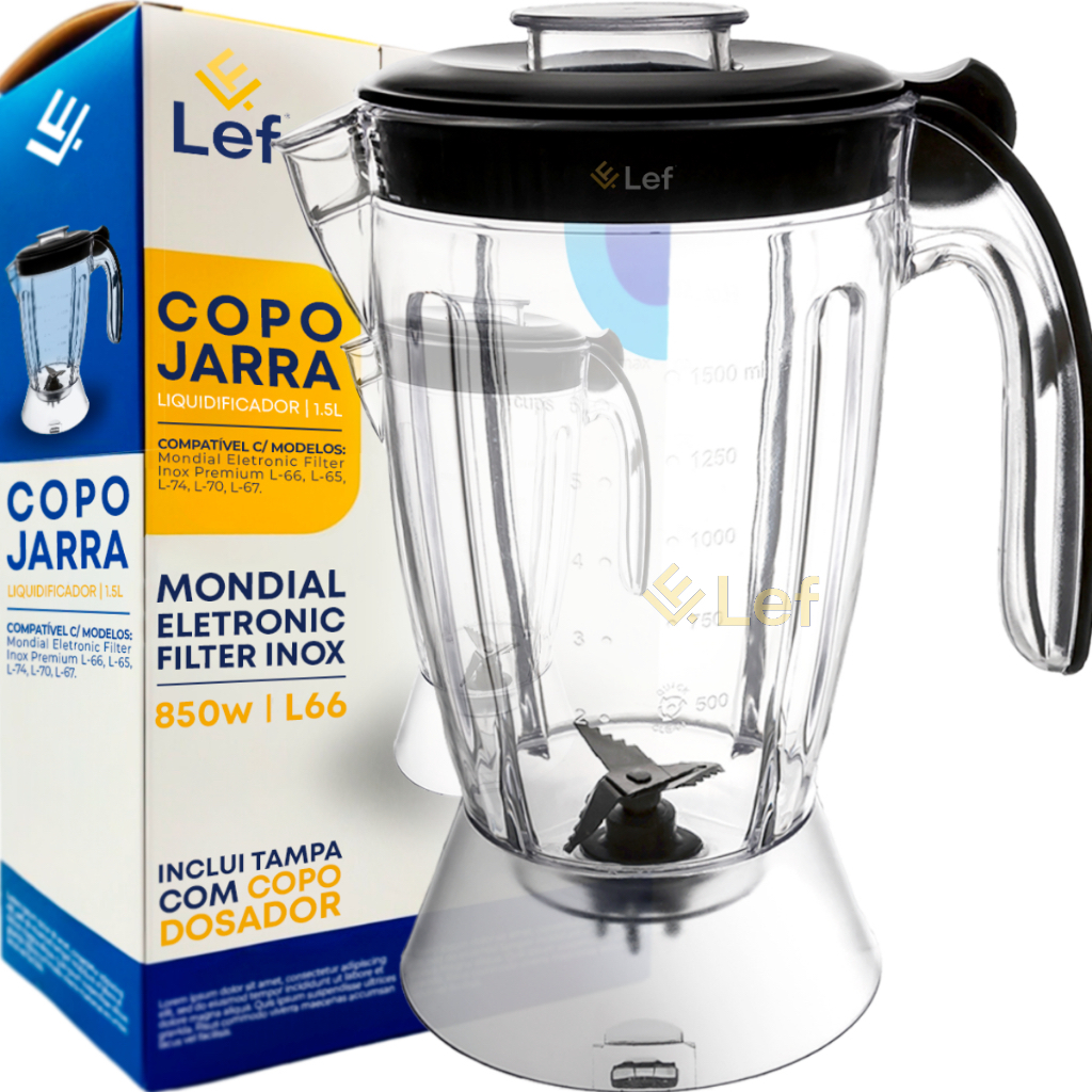 Copo P/liquidificador Eletronic Filter Premium Inox 850w L66