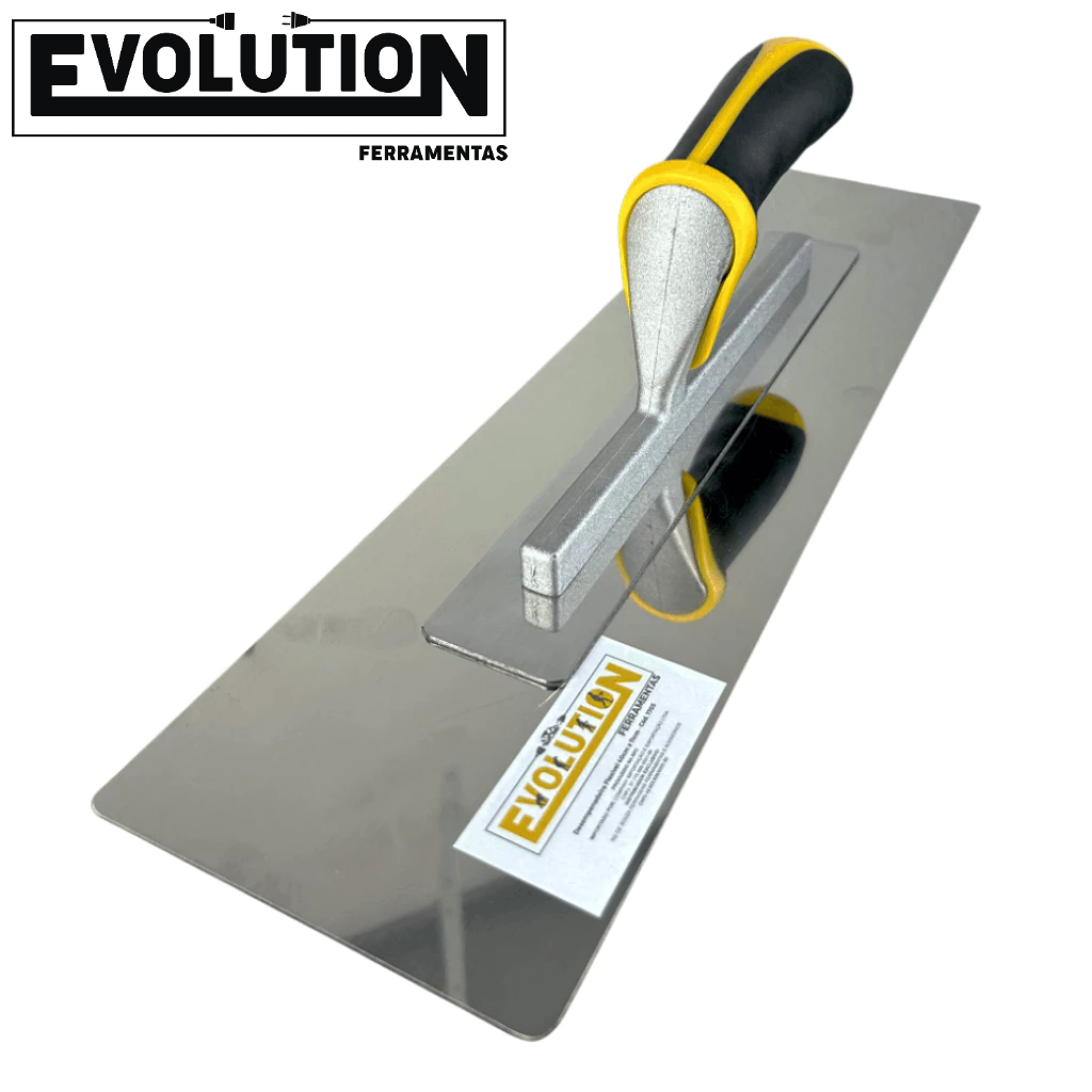 Desempenadeira Flexível 40cm Evolution Aço Inox 400X110X0,4MM Profissional P/ Massa e Acabamento em Oferta na Shopee