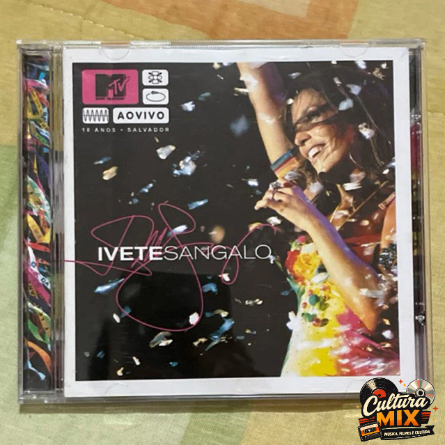 CD Ivete Sangalo MTV Ao Vivo 10 Anos Salvador 2004 Axé Music Cantoras
