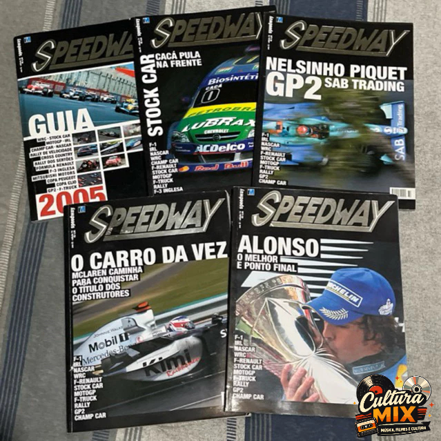 Revista Speedway vários números F1 Nascar Rally Stock Car Motogp Truck