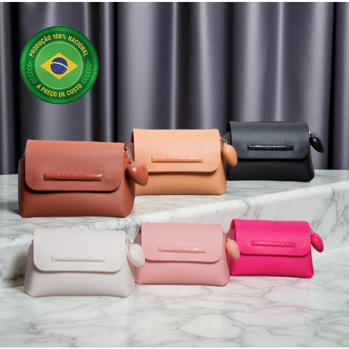 Bolsinha Feminina Suellen Coração Tipo Clutch Porta Maquiagem ViVi.sse