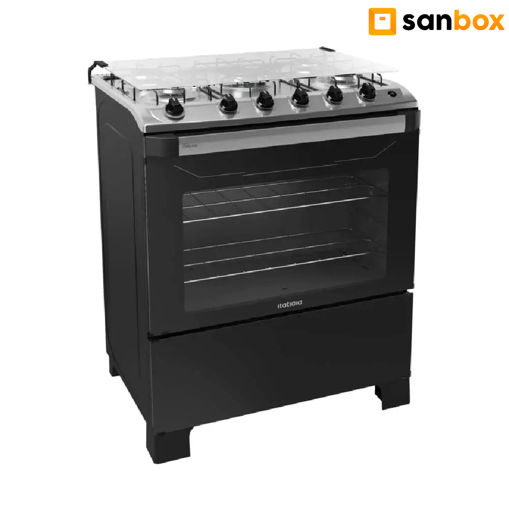Fogão 5 Bocas Itatiaia New Dream à Gas Forno 101 Litros Preto - Bivolt