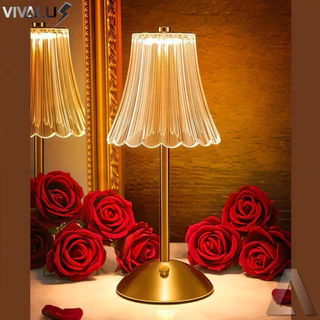 Lâmpada Abajur Mesa Com Barra Led Sensor Toque De Luz Quarto Sem Fio 3 Cores Luminária LED Moderno