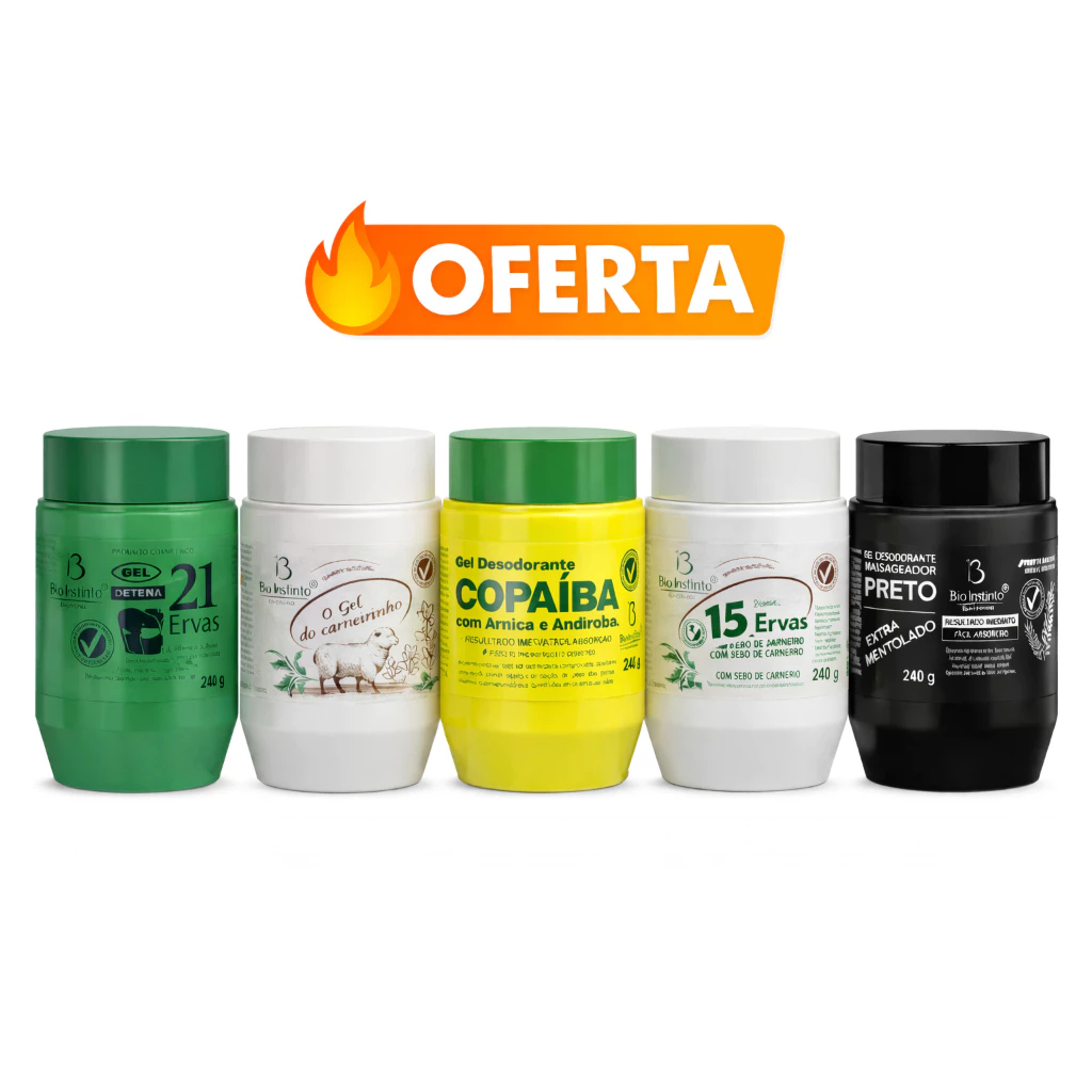 🔥 KIT COM 5 GÉIS MASSAGEADORES  240G – LINHA PREMIUM