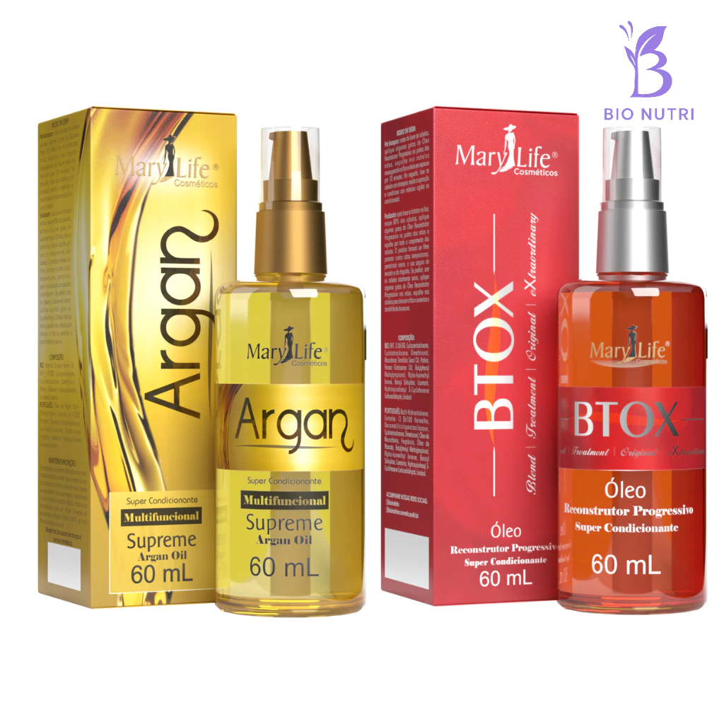 ✨ Supreme Argan Oil 60 mL – Óleo Reconstrutor Btox 60ml -Reconstrução capilar, hidratação profunda, óleo capilar
