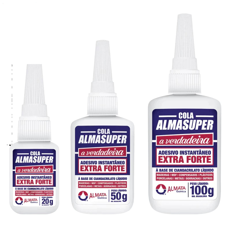 Cola Adesiva Instantânea Multiuso - ALMASUPER