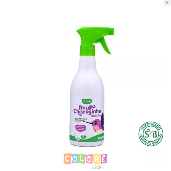 Água de Passar Roupa Cheirosinha Cheirinho de Bebê Bioclub Perfumada Baby Roupinha Tecido Lençol