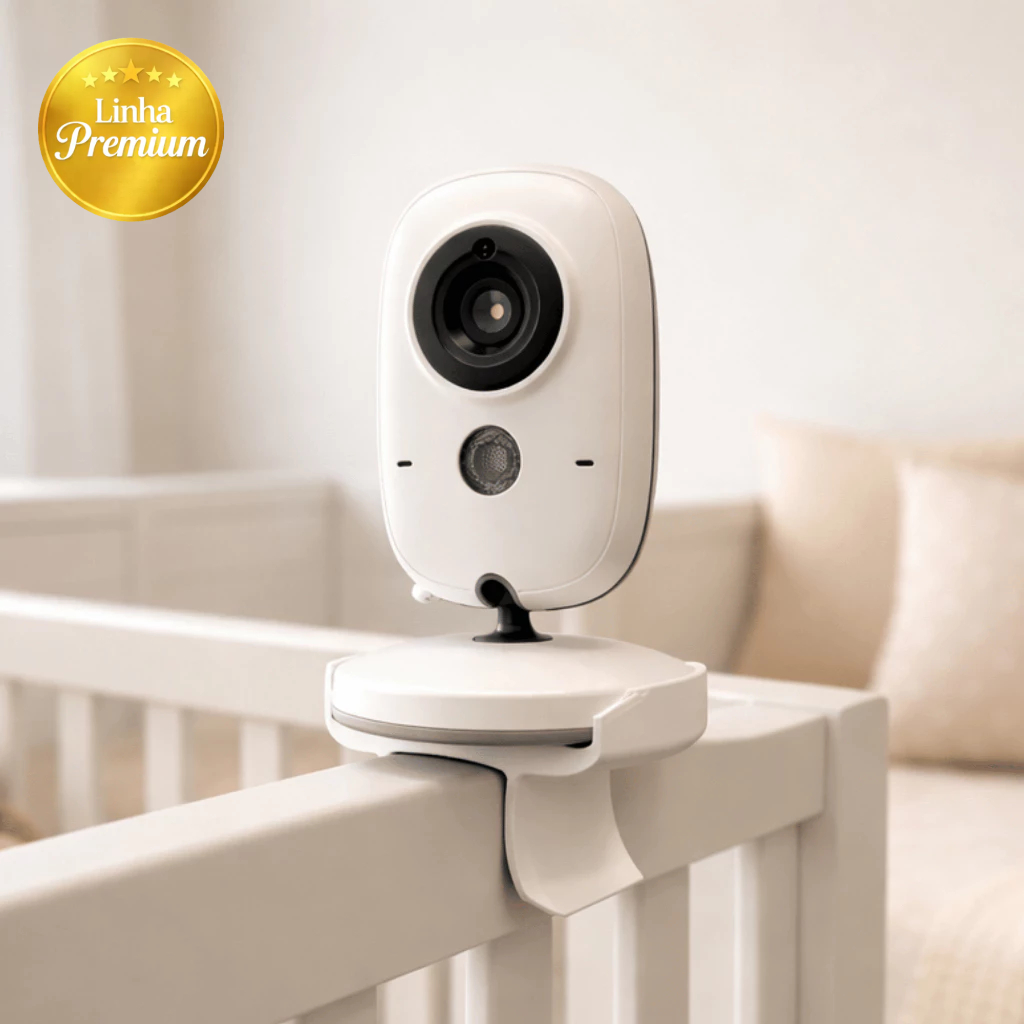 Suporte Babá Eletrônica Baby Monitor para Berço Ajustável Flexível Seguro Fácil Instalar