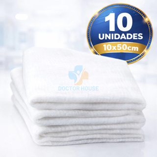 Curativo Algodonado Compressa Tipo Izobec 10x50cm - 10 Unids em Oferta na Shopee