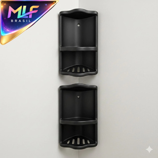 Kit 2 Suporte Banheiro Shampoo Porta Sabonete Parede Box – solução simples com 2 suportes, bom custo-benefício. em Oferta na Shopee