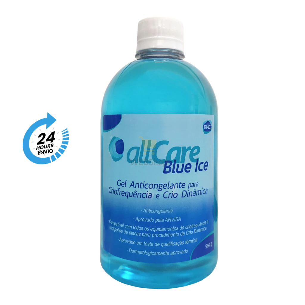 Gel Anticongelante para Criofrequência RMC Blue Ice Frasco 560g