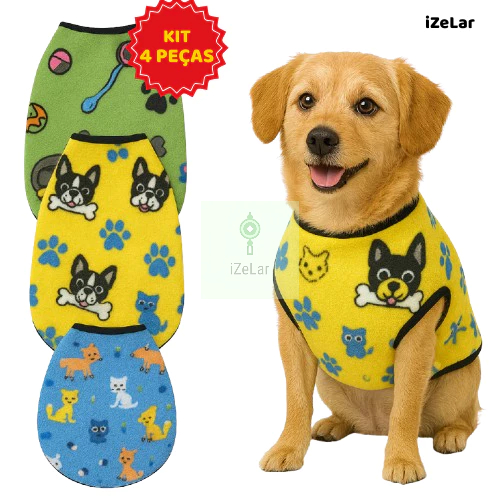 Kit 4 Roupa Para Cachorro Roupinha De Cachorro Inverno Frio Pet Grande A Pequeno PP a XG-1 Roupa Pet