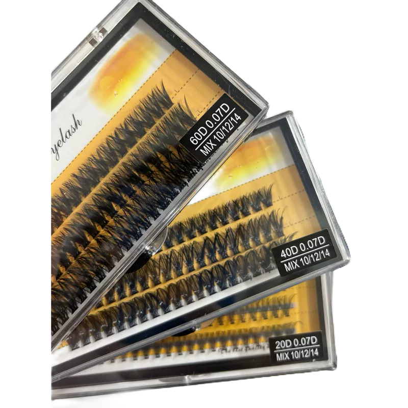 Cílios tufinho para extensão NESURA MIX - Curvatura D 20,40,60 pelos em Oferta na Shopee