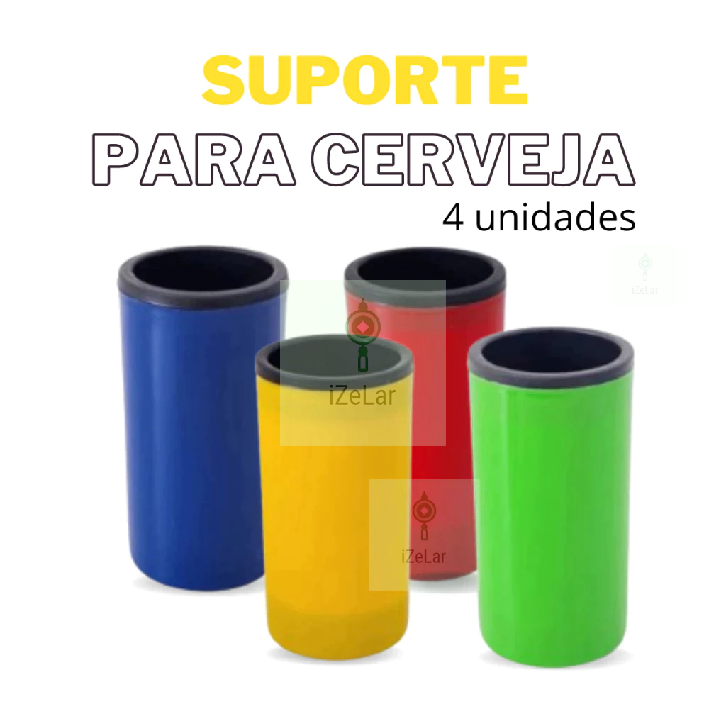4und porta lata cerveja 350ml latinha slim camisinha de cerveja isopor térmico para bebida bar festa