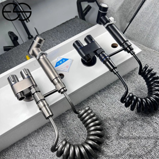 KIT Banheiro Ducha Higiênica Duas Saídas De 1/2 Mm Com Registro Conjunto De Pulverizador ES em Oferta na Shopee